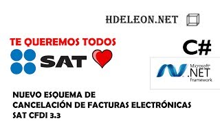 Nuevo esquema de cancelación de facturas electrónicas en C Net  CFDI 33 SAT [upl. by Wallache400]