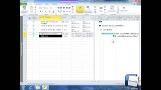 MS Project 2010 EP 10Lier ou fractionner des tâches [upl. by Alica]