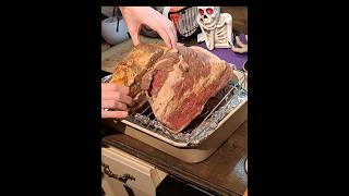 Brisket Oven Method when smoking not an option 12hrs brisket food cooking bbq [upl. by Yrrehc402]