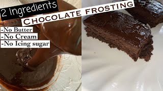 Easy chocolate icing for cake  Best ever chocolate fudge frosting shorts [upl. by Harewood]