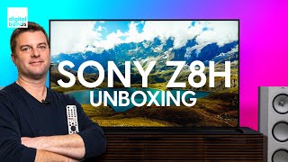 Sony Z8H 8K LED TV  Unboxing Setup Impressions [upl. by Nielson]