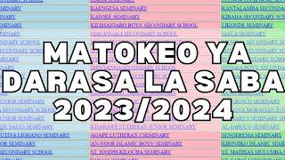 MATOKEO YA DARASA LA SABA 20242025 [upl. by Laing]