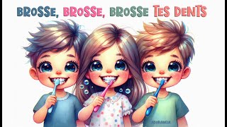 Brosse tes dents  chanson éducative pour les enfants  Le brossage devient un jeu denfant [upl. by Uhp]