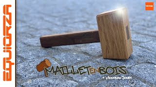 Mon 1er Maillet en Bois 🔨 First Wood Mallet [upl. by Arondell]