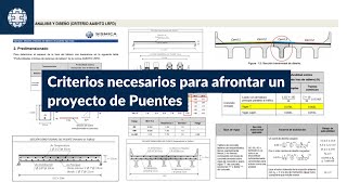 Criterios para afrontar un proyecto de Puentes [upl. by Yc]