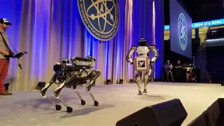 SciTechLeaders 2017 Boston Dynamics Robot Demo [upl. by Danna]