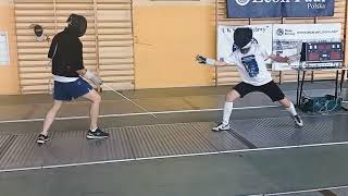 fencing foil individual lesson with Olgierd 13 [upl. by Wilburt]