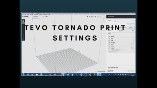 Tevo Tornado print Settings [upl. by Dnalon]