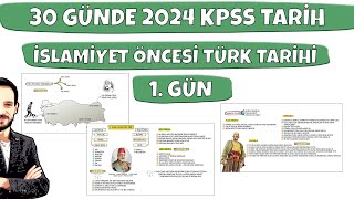 İslamiyet Öncesi Türk Tarihi 1 GÜN  30 GÜNDE KPSS TARİH KAMPI [upl. by Estele]