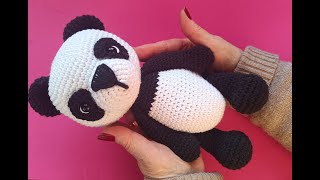 Osito panda  Teje con GanchiBol un amigurumi [upl. by Sommers]