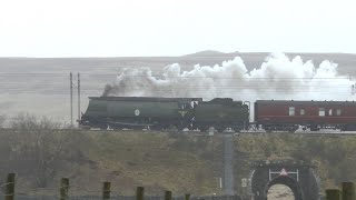 34067 Tangmere with The Winter Cumbrian Mountain Express  27012024 [upl. by Kass]