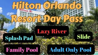 Hilton Orlando Resort Day Pass  RockinRobin Lazy River HiltonOrlando [upl. by Kennie]