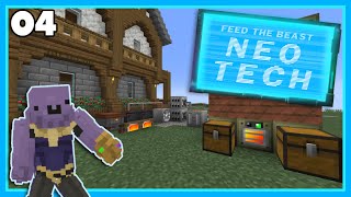 FTB NeoTech  Ep 4  Electric Blast Furnace amp LV Age Progression [upl. by Aiduan]