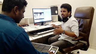 Raj Bharath live Bgm Making video [upl. by Jilli251]