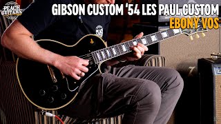 Gibson Custom 1954 Les Paul Custom Ebony VOS GH [upl. by Scevo]