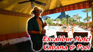 Las Vegas Excalibur Hotel Pool amp Cabana [upl. by Libenson418]