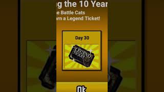 The First FREE Legend Ticket in Battle Cats EN History [upl. by Sammer]