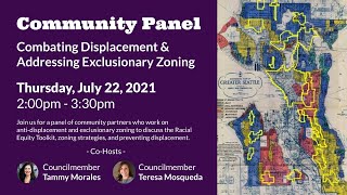 Community Panel on Combating Displacement amp Addressing Exclusionary Zoning [upl. by Garlen]