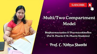 MultiTwo Compartment Model Biopharmaceutics Notes for Pharmacy Students [upl. by Aksehcnarf]