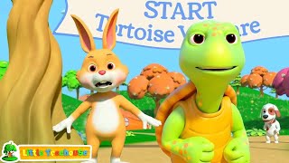 The Tortoise and the Hare  LolliTunes Animlas Kids Songs [upl. by Aluk515]