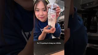 boba bubbletea dailyvlog asian bobarista vlog workwithme businessowner bobashop [upl. by Zerla]