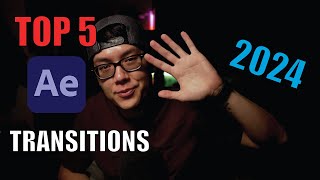 TOP 5 AE Transitions in 5 Minutes After Effects 2024 Tutorial [upl. by Ayerhs]