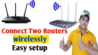 How To Connect Two Tplink Router wirelessly 100 Working  WDS Wireless distribution system [upl. by Allistir587]