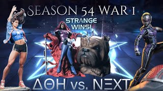 ΔΘΗ vs NΞXT Season 54 War 1 [upl. by Ainotna]