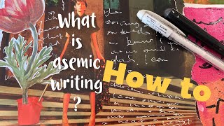 How to Asemic writing beginners join me on my journey PROCESS VIDEO [upl. by Fiedling]