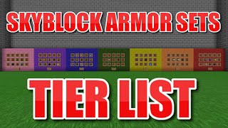 Ranking All Armor Sets In Hypixel SkyBlock [upl. by Denie]