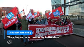 In Rotterdam is een mars tegen de armoede en dat is hard nodig  Hart van Nederland [upl. by Antons]