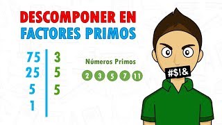 DESCOMPONER UN NUMERO EN FACTORES PRIMOS Super facil  Para principiantes [upl. by Nameerf]