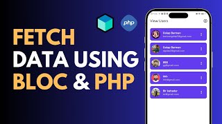 Fetch Data from MySQL into Flutter ListView  Flutter CURD operation using BLoC with PHP [upl. by Berkie285]