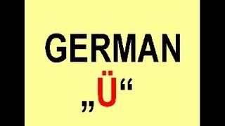 How to pronounce the german Umlaut quotüquot [upl. by Buna103]