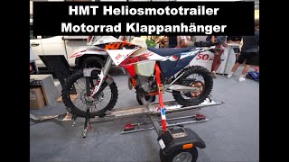 HMT Heliosmototrailers Klappanhänger für Motorräder biketrailer [upl. by Aloin]