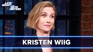 Kristen Wiig on Hosting SNL for the Fifth Time and Filming a Hot Love Scene with Will Forte [upl. by Ballman345]