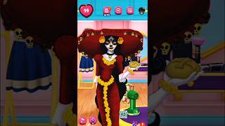 La Catrina makeover by my talking Angela 2 lacatrina mytalkingangela2 talkingangela shortsfeed [upl. by Aielam]