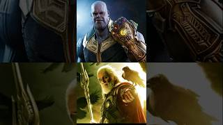 Thanos VS Odin thanos odin thor ironman spiderman marvel hulk shortsvideo shorts vs [upl. by Kissee]