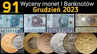 91 Wycena Monet I Banknotów Skup Monet i banknotów Destruktów Grudzień 2023 [upl. by Aliab]