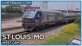 🔴 LIVE Trains Railcam  St Louis Missouri West Cam [upl. by Jaquelin403]