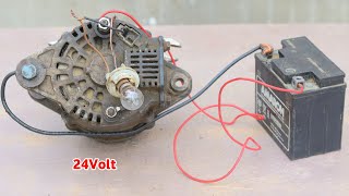 How to Connection 24 Volt Alternator  24volt Alternator Wiring In English Subtitles [upl. by Pallas]