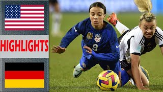 USA vs Germany Extended Highlights amp All Goals  PreMatch Womens Football Olympic Games 2024 [upl. by Thekla]