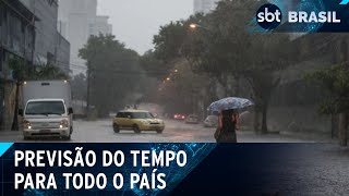 Previsão de tempestades e muito vento no sul sudeste e centrooeste  SBT Brasil 231024 [upl. by Eelatsyrc799]