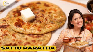 Bihar Special Sattu Paratha Recipe  High Protein Meal at Home  Crunchy amp Tasty  Sattu Paratha [upl. by Sperling337]