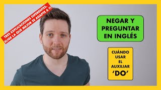 Formas NEGATIVAS e INTERROGATIVAS en INGLÉS  CUÁNDO usar DO DOES DID DONT DOESNT DIDNT [upl. by Onitnas]