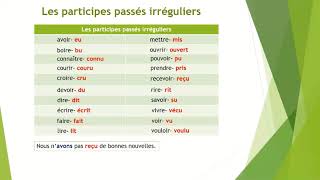 Participes passés irréguliers [upl. by Ladnor]