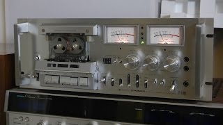 Vintage Pioneer CTF1000 Stereo cassette deck Review amp Demo [upl. by Iveksarap829]