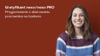 Gratyfikant nexonexo PRO  przypomnienie o skierowaniu pracownika na badania [upl. by Takeo]