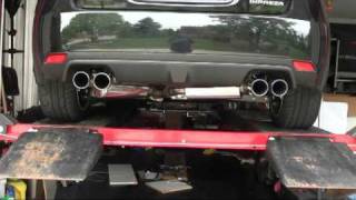 Stock 2011 STI exhaust VS Hayward amp Scott 25quot [upl. by Thomey]