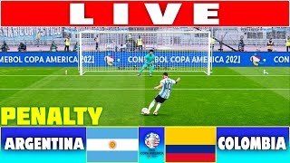 🔴LIVE PENALTY shootout  ARGENTINA vs COLOMBIA I FINAL  COPA AMERICA 2024  REALISTIC PES GAME [upl. by Nnaer346]